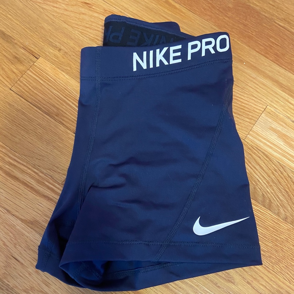 navy blue nike pros